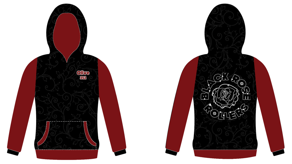 Hoodies - Black Rose