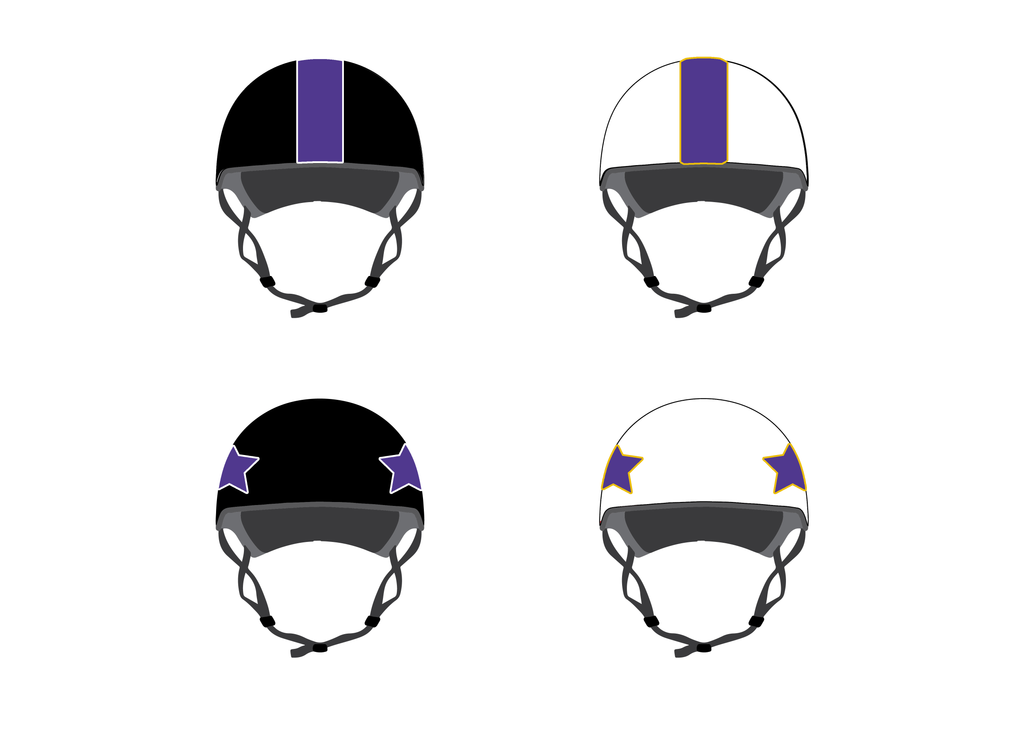 Tragic City Rollers Helmet Cover Set