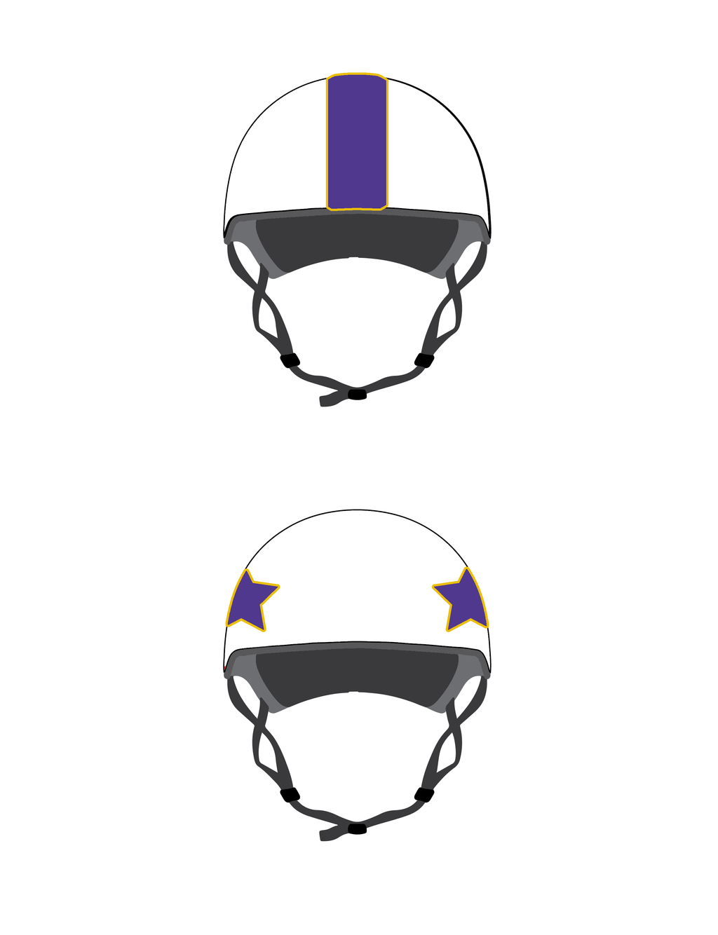 Tragic City Rollers Helmet Cover Set