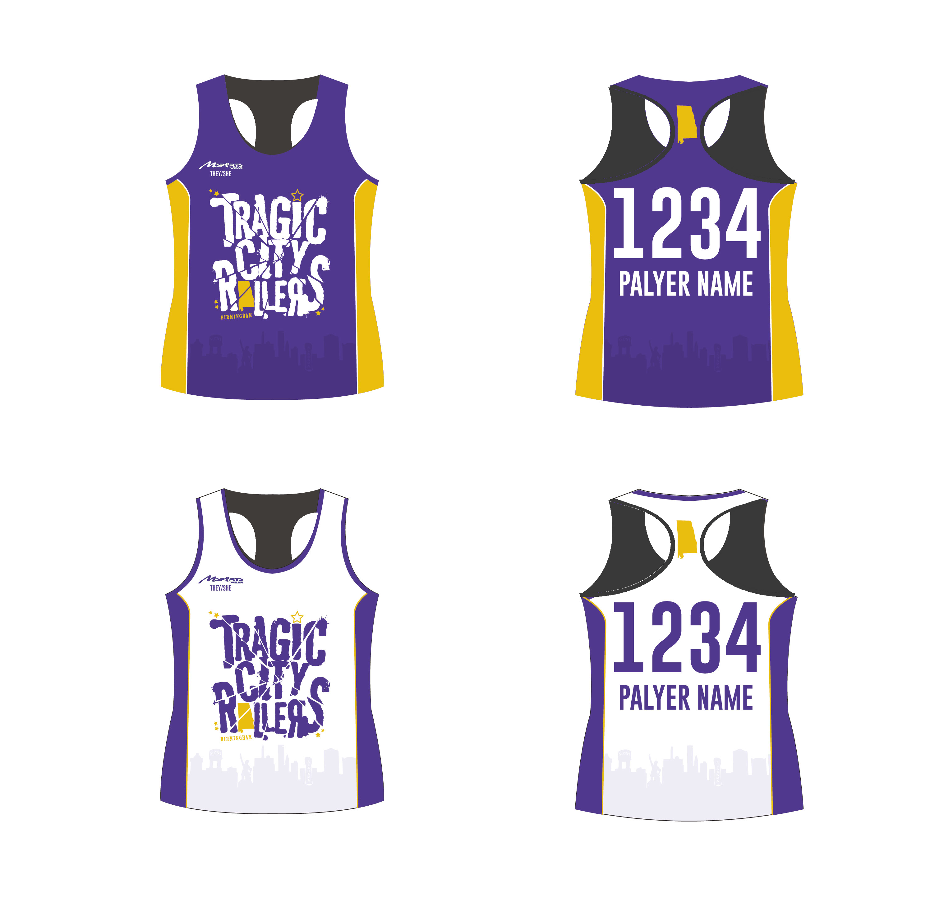 Tragic City - Racerback Jersey
